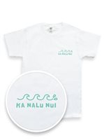 【Aloha Outlet限定】 Honi Pua ユニセックスハワイアンTシャツ [ビッグウェーブ]