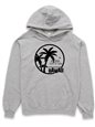 [Exclusive] Honi Pua Palm Tree &amp; Island Black Unisex Hawaiian Hoodie