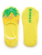 Pineapple  Yellow Hawaiian Socks