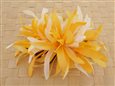 SaffronYellow &amp; White Large Spider Lily Hair Clip 6&quot;