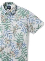 Reyn Spooner Ohai Ali'i  White Spooner Kloth Men's Hawaiian Shirt Classic Fit