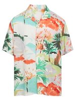 Jams World Flamingo Beach Rayon Men's Hawaiian Shirt