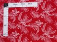 Dendrobium &amp; Orchid Red Poly Cotton CHOE-007#3