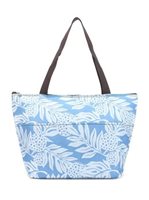 Happy Wahine ULU Blue INSULATED LUNCH TOTE LARGE
