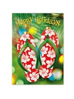 Island Heritage Santa's Slippah 12-CT Box Christmas Cards