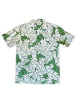 Aloha Republic メンズ アロハシャツ [ヴィンテージパイナップル/グリーン/コットン]