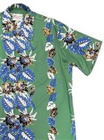 [Diamond Head Sportswear collection] Paradise Found RETRO NIGHT BLOOMING CERES RAINFOREST Rayon Men's Hawaiian Shirt