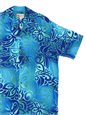 Hilo Hattie Tribal Tiare Navy Rayon Men&#39;s Hawaiian Shirt