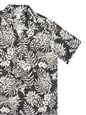 Two Palms Makaha Black Rayon Men&#39;s Hawaiian Shirt