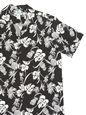 Two Palms Dream Garden Black Rayon Men&#39;s Hawaiian Shirt