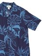 Two Palms Foster Garden Blue Rayon Men&#39;s Hawaiian Shirt