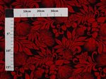 Ohia Lehua Black & Red Poly Cotton Trans-Pacific Textiles, Ltd. / TPTEX Ohia Lehua Black & Red Poly Cotton LW-23-891