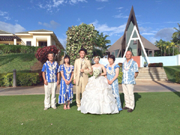 ハワイ結婚式写真