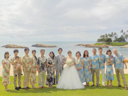 ハワイ結婚式写真