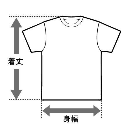 Ｔシャツの仕上がり寸法