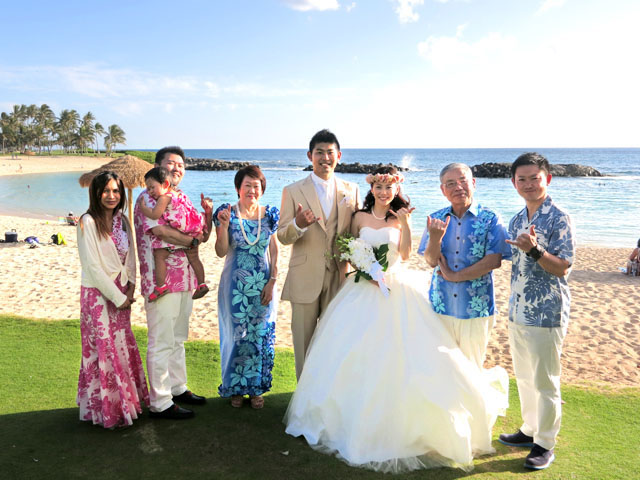 ハワイ結婚式お写真