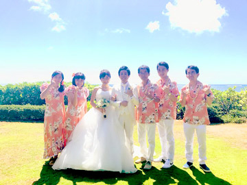 ハワイ結婚式写真