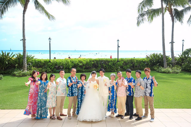 ハワイ結婚式お写真