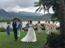 ハワイ結婚式写真