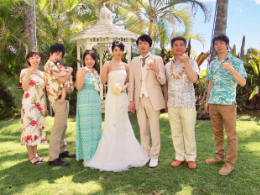 ハワイ結婚式写真