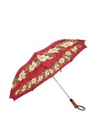 Hibiscus & Leaf Red Hawaiian Design Umbrella