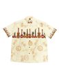 Winnie Fashion Ukulele/Ivory Men&#39;s Hawaiian Shirt