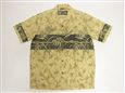 Winnie Fashion Local Bird of Paradise Ivory Cotton Men&#39;s Hawaiian Shirt