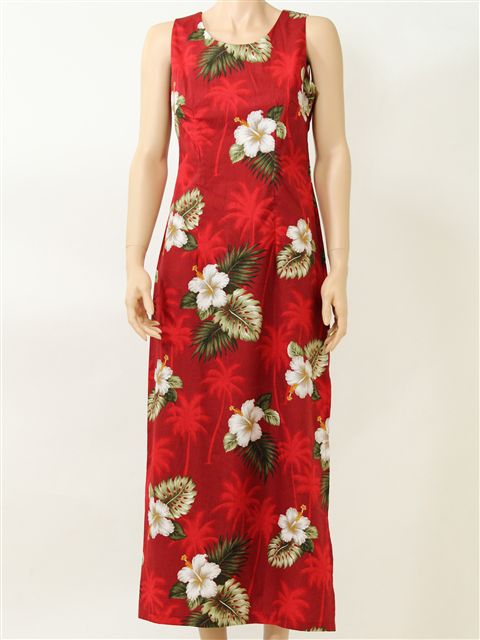 red cotton gown