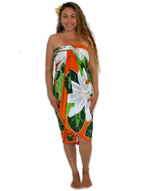 Pareo Island Womens Tropical Flower Sarong