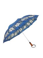 Hibiscus & Leaf Blue Hawaiian Design Umbrella