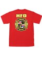 メンズ ハワイアンTシャツ [HFD（ホノルル消防署）/レッド/コットン]