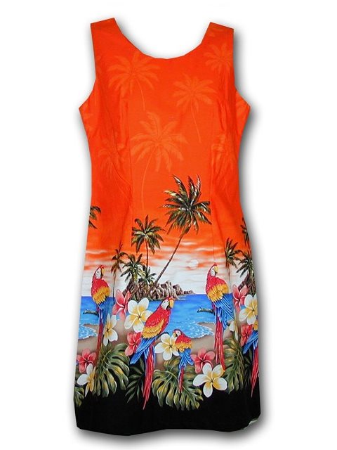 orange tank dress