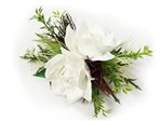 White Gardenia Paradise Hair Clip 7"