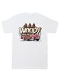 Hawaiian Woody White Cotton Men&#39;s Hawaiian T-Shirt