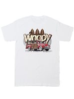 Hawaiian Woody White Cotton Men's Hawaiian T-Shirt
