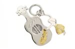Paradise Collection Sterling Silver with Yellow Gold Kahiko Collection Ukulele and Hula Girl Pendant
