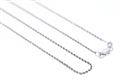 Paradise Collection 14KT White Gold 1.25mm Rope Chain 16 inches / 18 inches