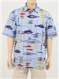 KAHALA Men's Hawaiian Shirt [Miro/Sea]