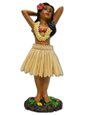 Hula Girl Posing Miniature Dashboard Hula Doll