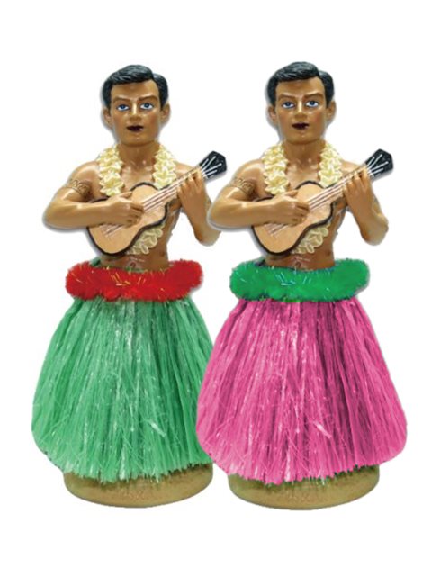 hawaiian dashboard hula boy doll