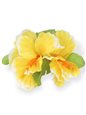 Yellow Double Large Hibiscus Clip 6&quot;
