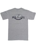 Tropical Paradise Gray Cotton&Polyester Men's Hawaiian T-Shirt