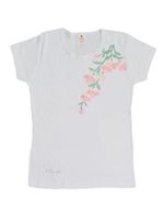 Flower A White Cotton Women's Hawaiian T-Shirt