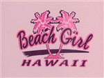 Beach Girl Pink Cotton Women's Hawaiian T-Shirt