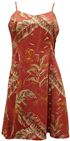 Paradise Found Heliconia Sketch / Rust Slip Dress