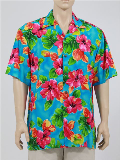 Two Palms Mens Hibiscus Shirt