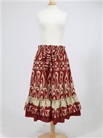 Tapa Brown Poly Cotton Hawaiian Skirt