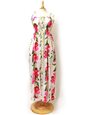 Two Palms Orchid &amp; Plumeria/White Summer Maxi Dress