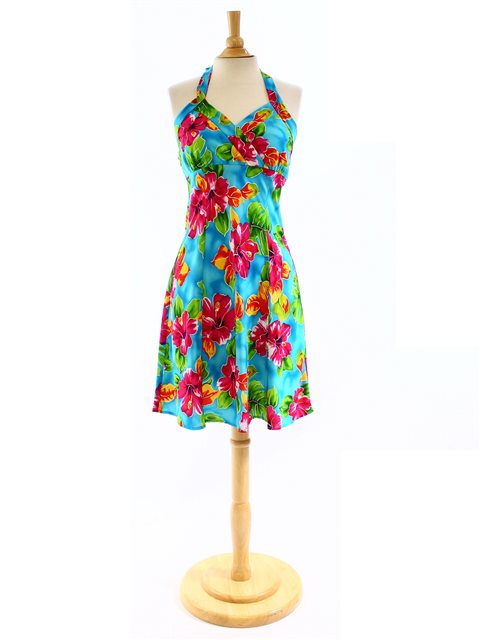 halter hawaiian dress