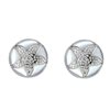 Paradise Collection Sterling Silver Sand Dollar Pierced Earrings